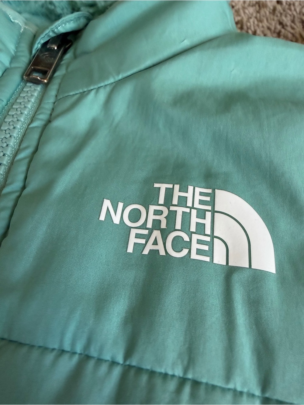 The North Face Reversible Girls' Shasta Winter Jacket | Teal | 7T - Picture 6 of 12